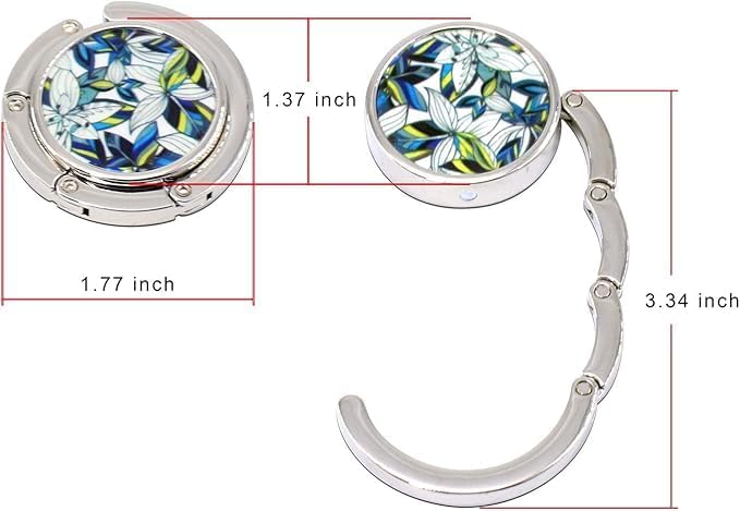 BEAVOING Purse Hanger, Foldable Purse Hook Set of 3 Mixed Pattern Purse Table Hanger Womens Bag Purse Holder for Desk Tables 3-1 - Image 5